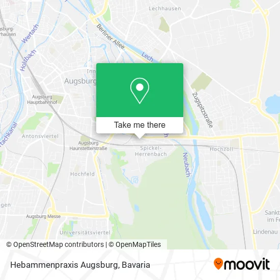 Карта Hebammenpraxis Augsburg