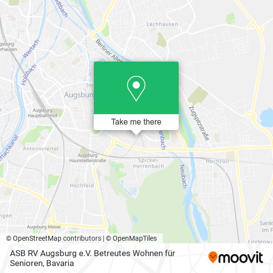 ASB RV Augsburg e.V. Betreutes Wohnen für Senioren map