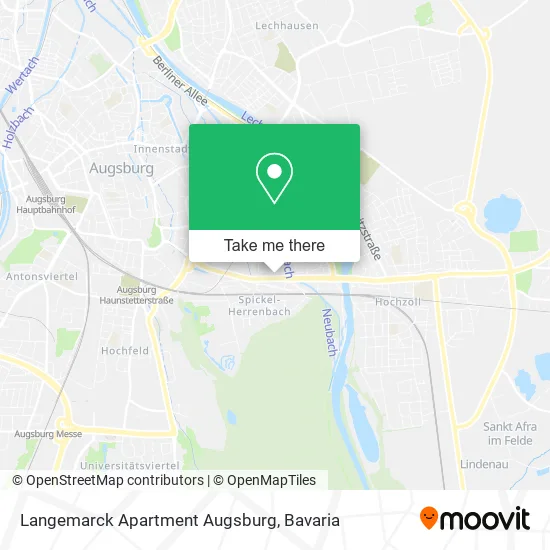Карта Langemarck Apartment Augsburg