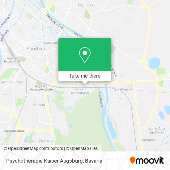 Карта Psychotherapie Kaiser Augsburg