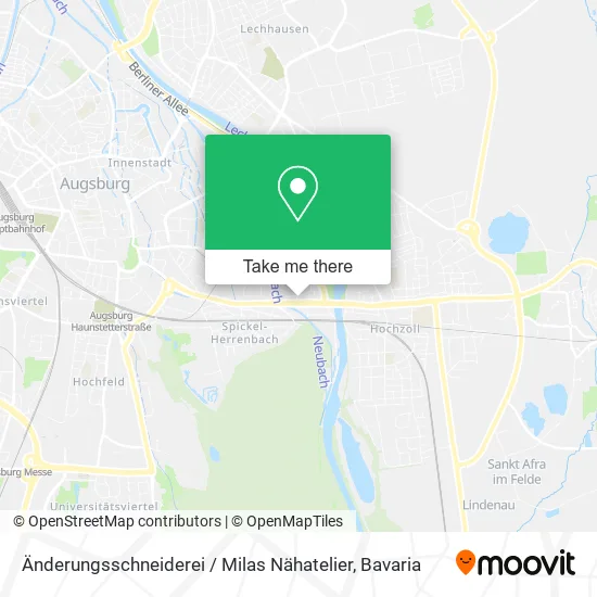 Карта Änderungsschneiderei / Milas Nähatelier