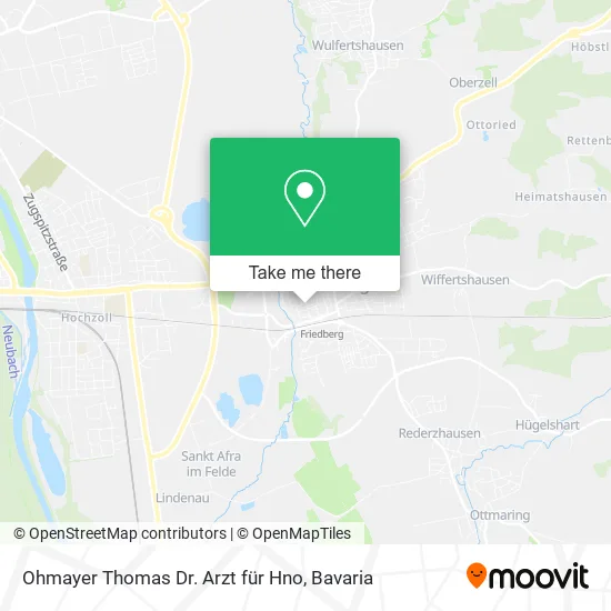 Карта Ohmayer Thomas Dr. Arzt für Hno