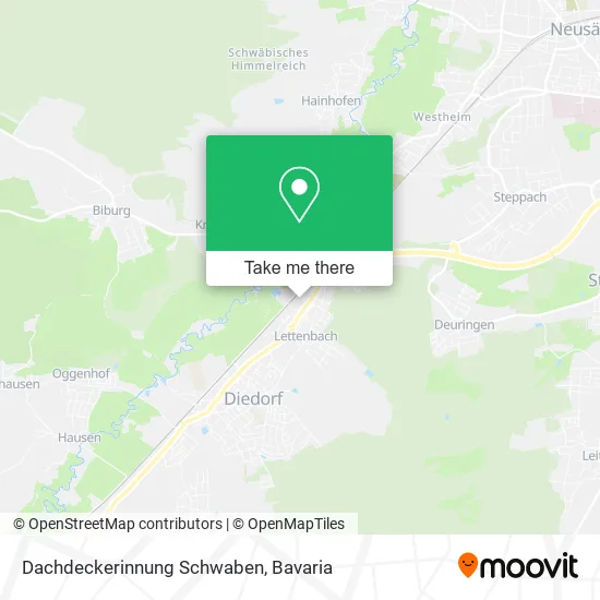 Карта Dachdeckerinnung Schwaben