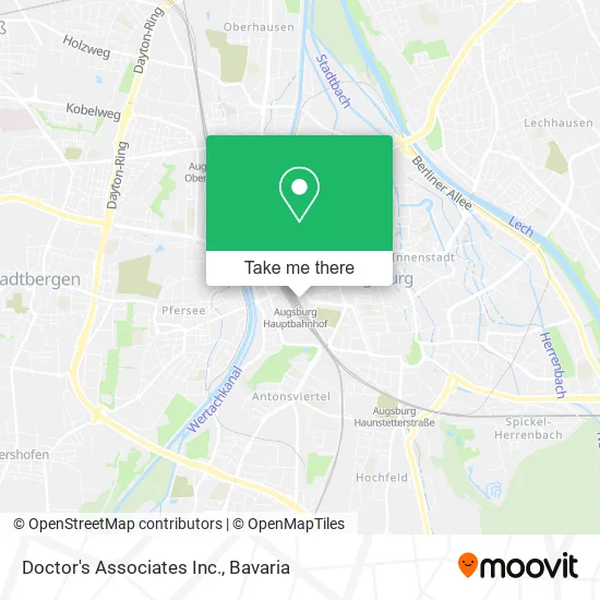 Карта Doctor's Associates Inc.