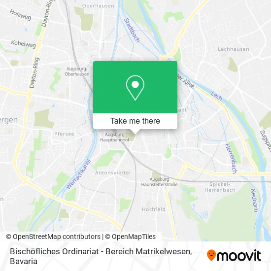 Карта Bischöfliches Ordinariat - Bereich Matrikelwesen