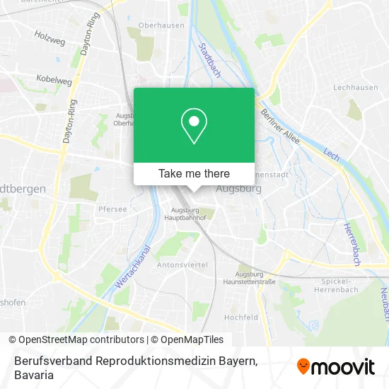 Карта Berufsverband Reproduktionsmedizin Bayern