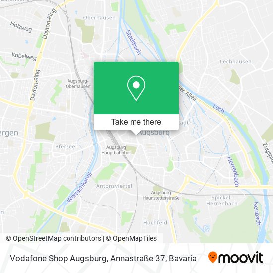 Vodafone Shop Augsburg, Annastraße 37 map