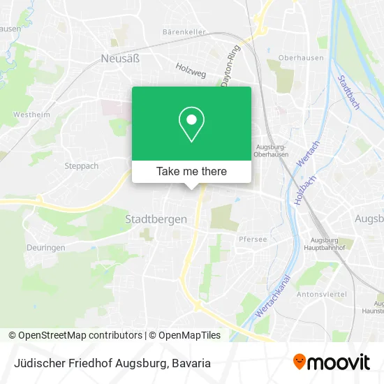 Карта Jüdischer Friedhof Augsburg
