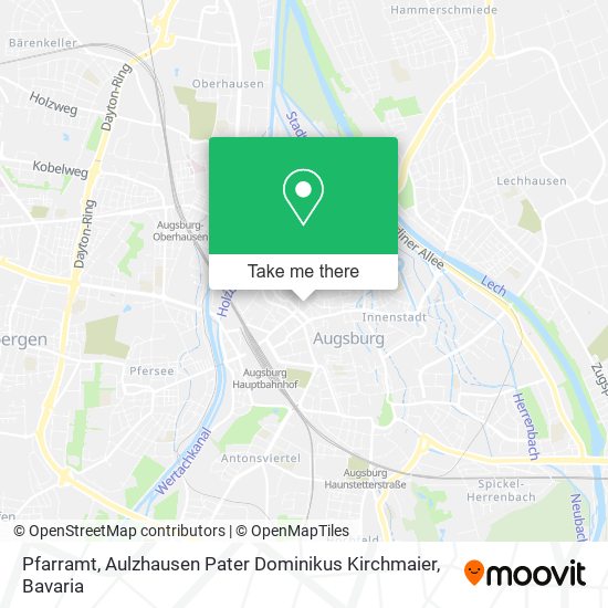 Карта Pfarramt, Aulzhausen Pater Dominikus Kirchmaier