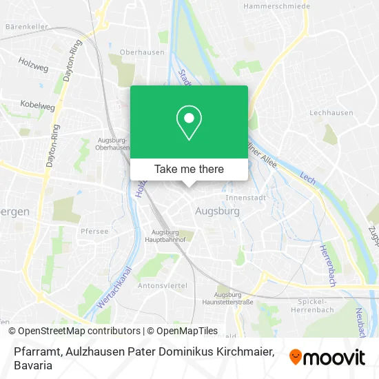 Карта Pfarramt, Aulzhausen Pater Dominikus Kirchmaier