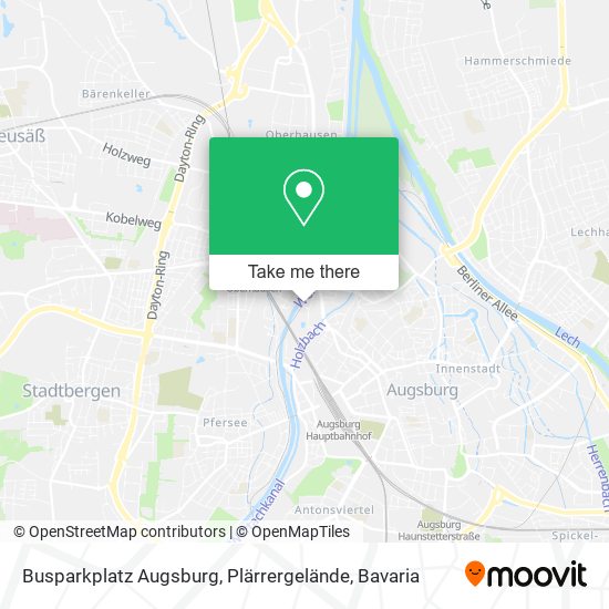 Busparkplatz Augsburg, Plärrergelände map