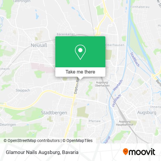 Glamour Nails Augsburg map