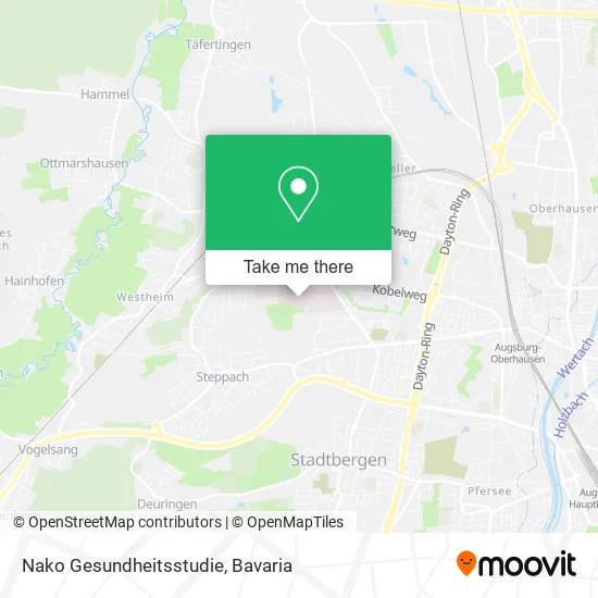 Карта Nako Gesundheitsstudie