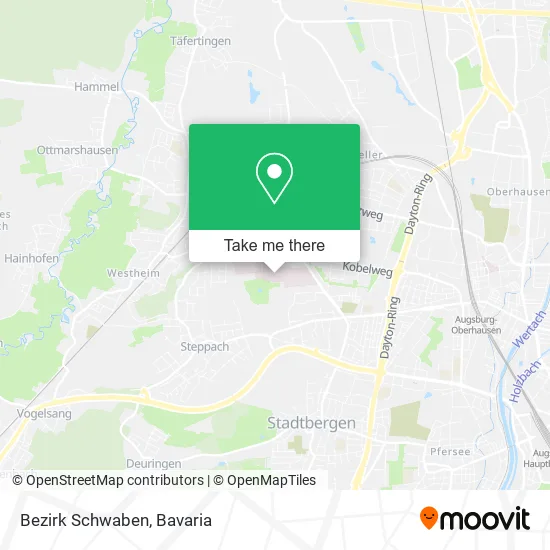 Карта Bezirk Schwaben