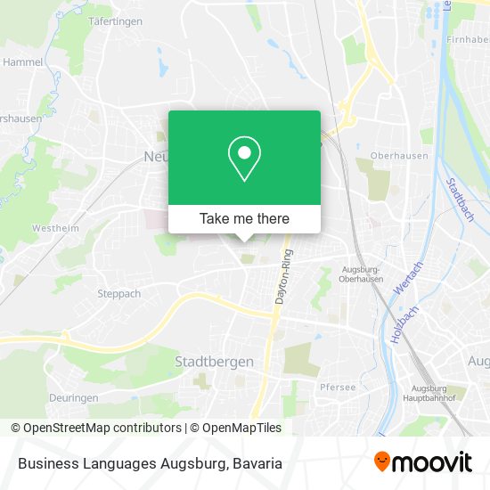 Карта Business Languages Augsburg