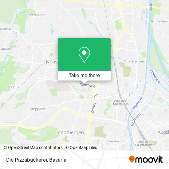 Карта Die Pizzabäckerei