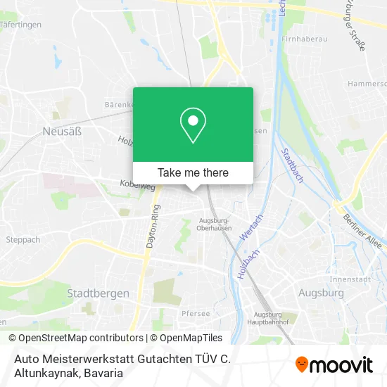 Карта Auto Meisterwerkstatt Gutachten TÜV C. Altunkaynak