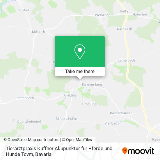Tierarztpraxis Küffner Akupunktur für Pferde und Hunde Tcvm map