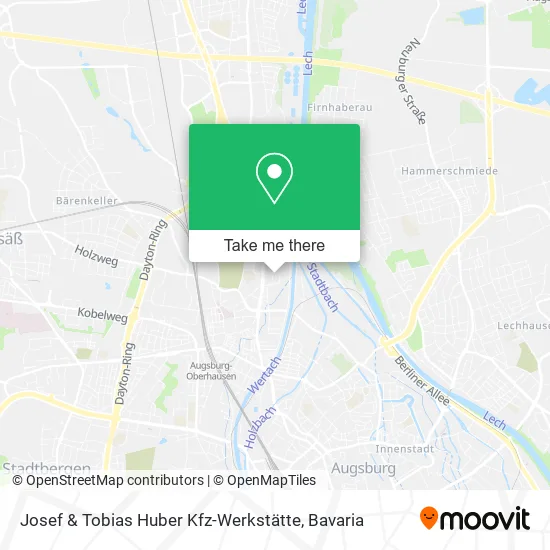 Карта Josef & Tobias Huber Kfz-Werkstätte