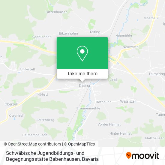Schwäbische Jugendbildungs- und Begegnungsstätte Babenhausen map
