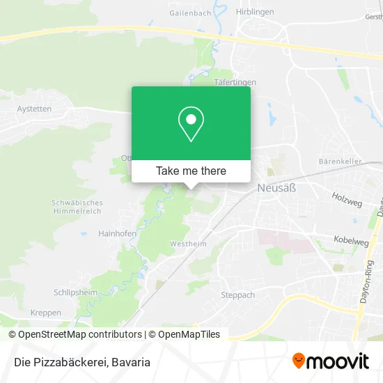 Карта Die Pizzabäckerei