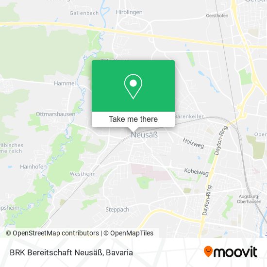 BRK Bereitschaft Neusäß map