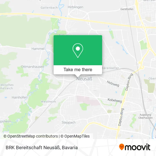 Карта BRK Bereitschaft Neusäß