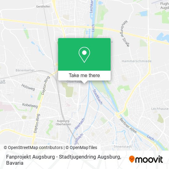 Карта Fanprojekt Augsburg - Stadtjugendring Augsburg