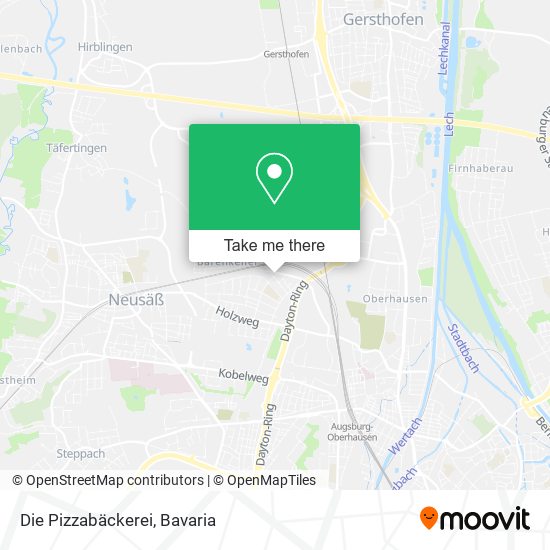 Die Pizzabäckerei map