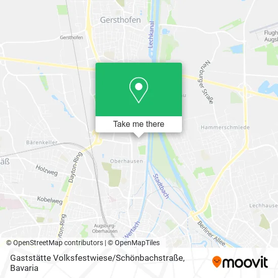 Карта Gaststätte Volksfestwiese / Schönbachstraße