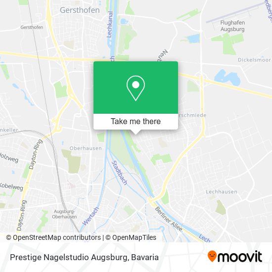 Prestige Nagelstudio Augsburg map