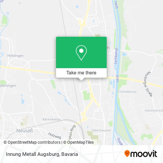 Innung Metall Augsburg map