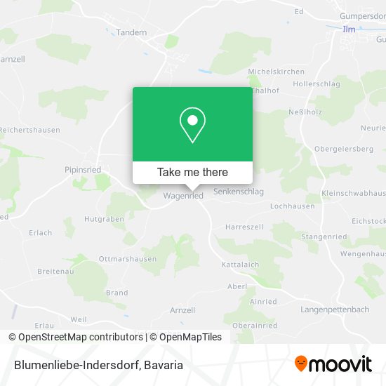 Blumenliebe-Indersdorf map