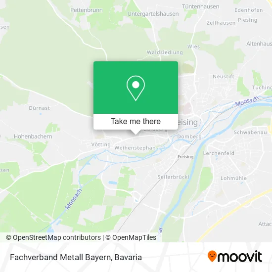 Карта Fachverband Metall Bayern