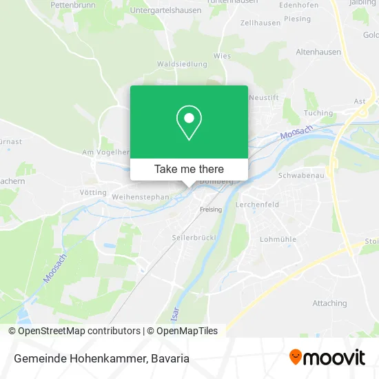 Карта Gemeinde Hohenkammer
