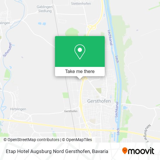 Etap Hotel Augsburg Nord Gersthofen map