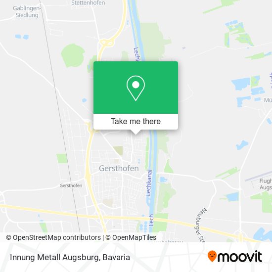 Innung Metall Augsburg map