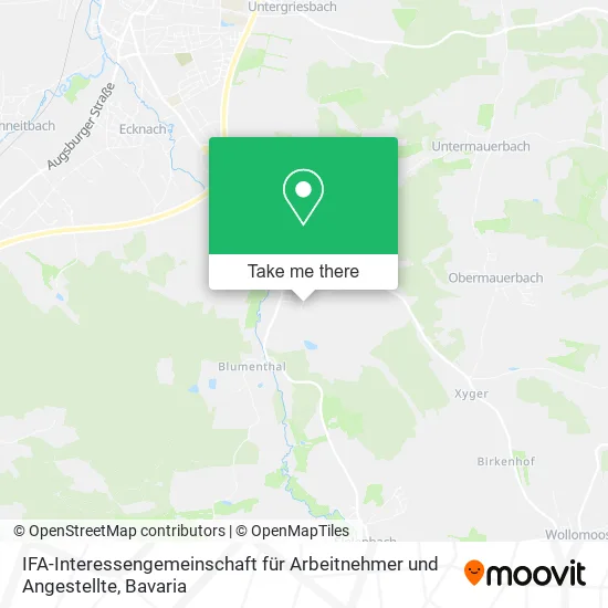 Карта IFA-Interessengemeinschaft für Arbeitnehmer und Angestellte
