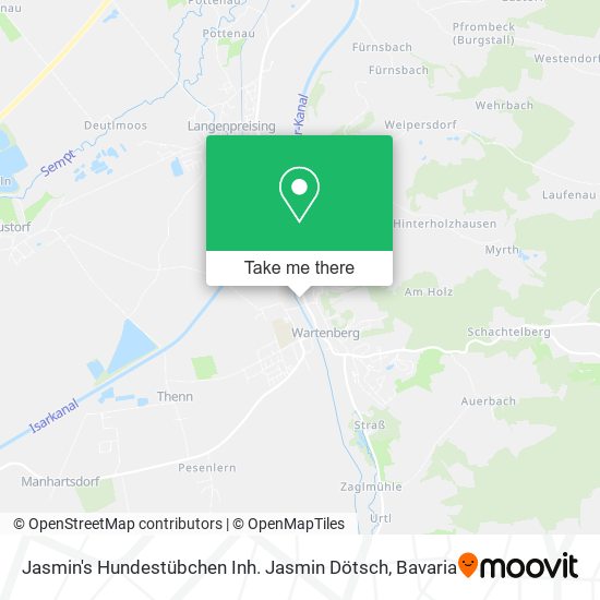 Карта Jasmin's Hundestübchen Inh. Jasmin Dötsch