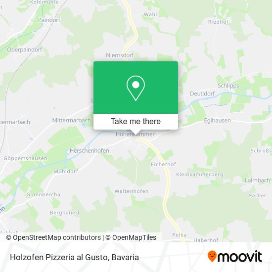 Holzofen Pizzeria al Gusto map