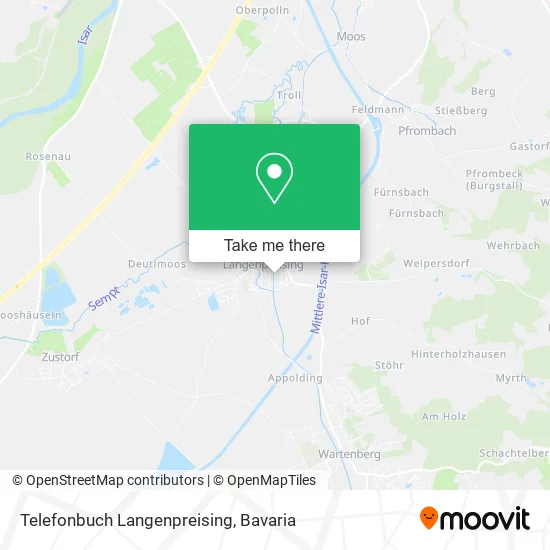Карта Telefonbuch Langenpreising