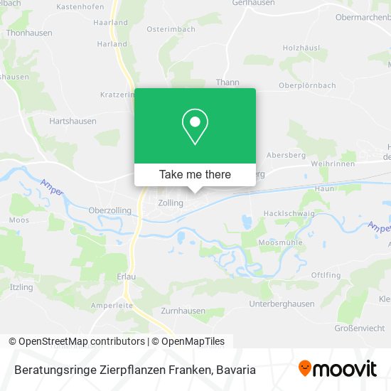 Beratungsringe Zierpflanzen Franken map