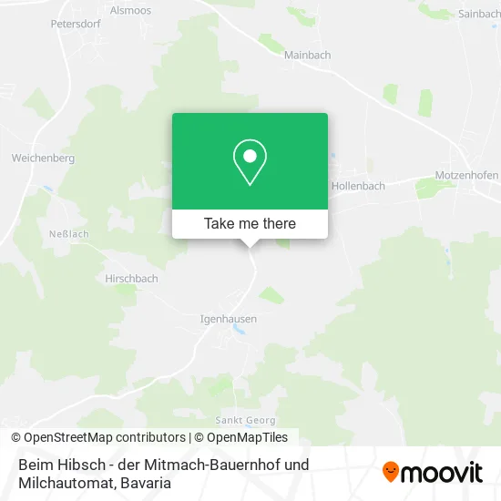 Карта Beim Hibsch - der Mitmach-Bauernhof und Milchautomat