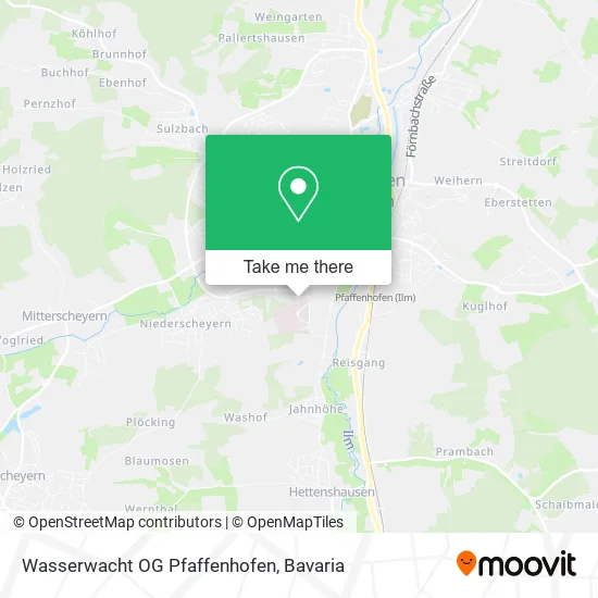 Карта Wasserwacht OG Pfaffenhofen