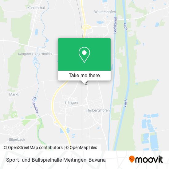 Sport- und Ballspielhalle Meitingen map