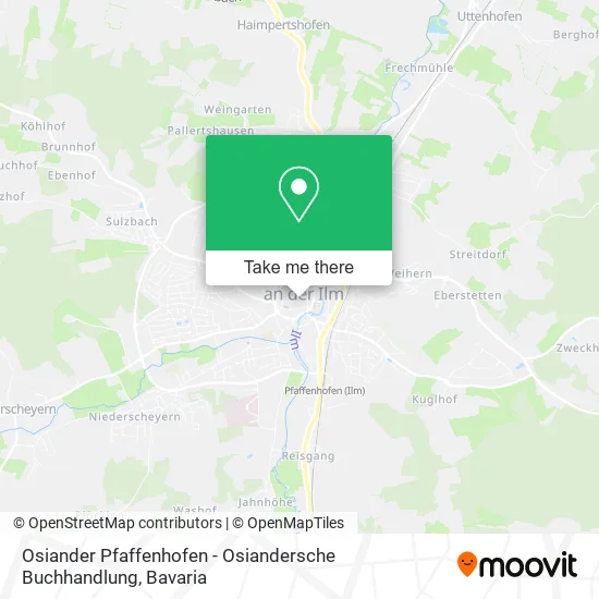 Карта Osiander Pfaffenhofen - Osiandersche Buchhandlung