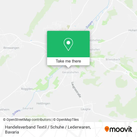 Карта Handelsverband Textil / Schuhe / Lederwaren