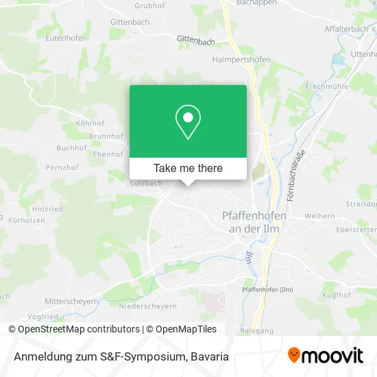 Карта Anmeldung zum S&F-Symposium