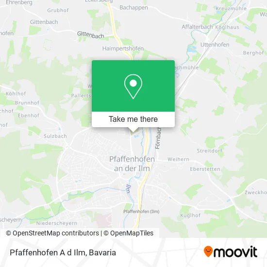 Карта Pfaffenhofen A d Ilm
