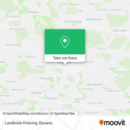 Карта Landkreis Freising